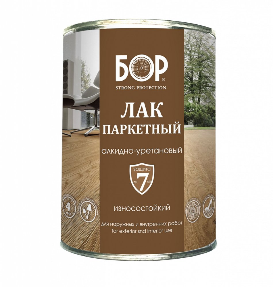 Лак паркетный АУ-271 БОР